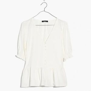 Madewell Peplum Top